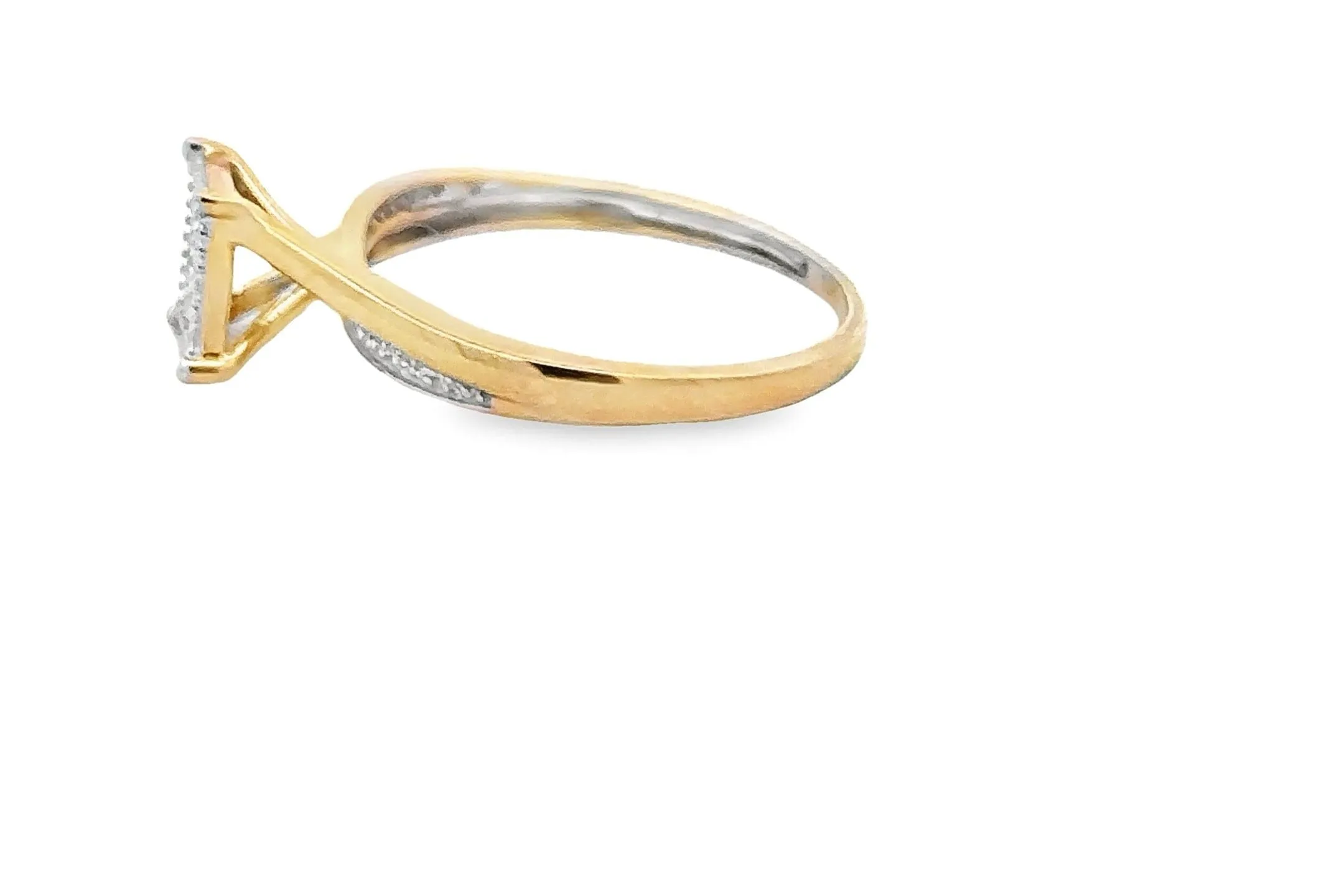 10K Gold 0.10 CTW Diamond Ladies Ring