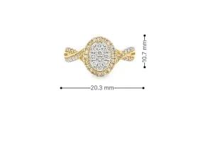 10K gold 0.47 CTW Diamond Ladies Ring