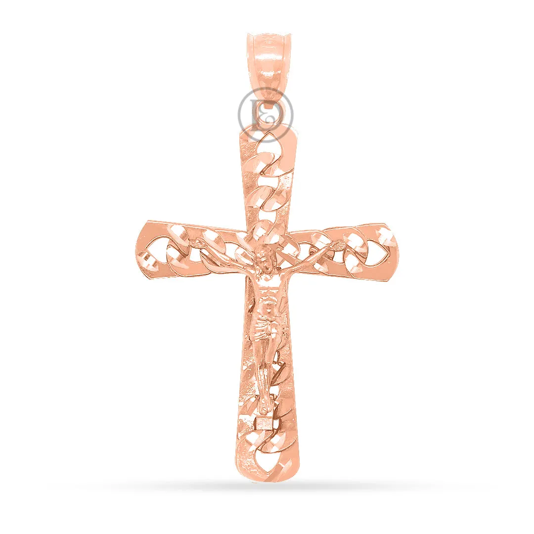 10k yellow gold cross pendant