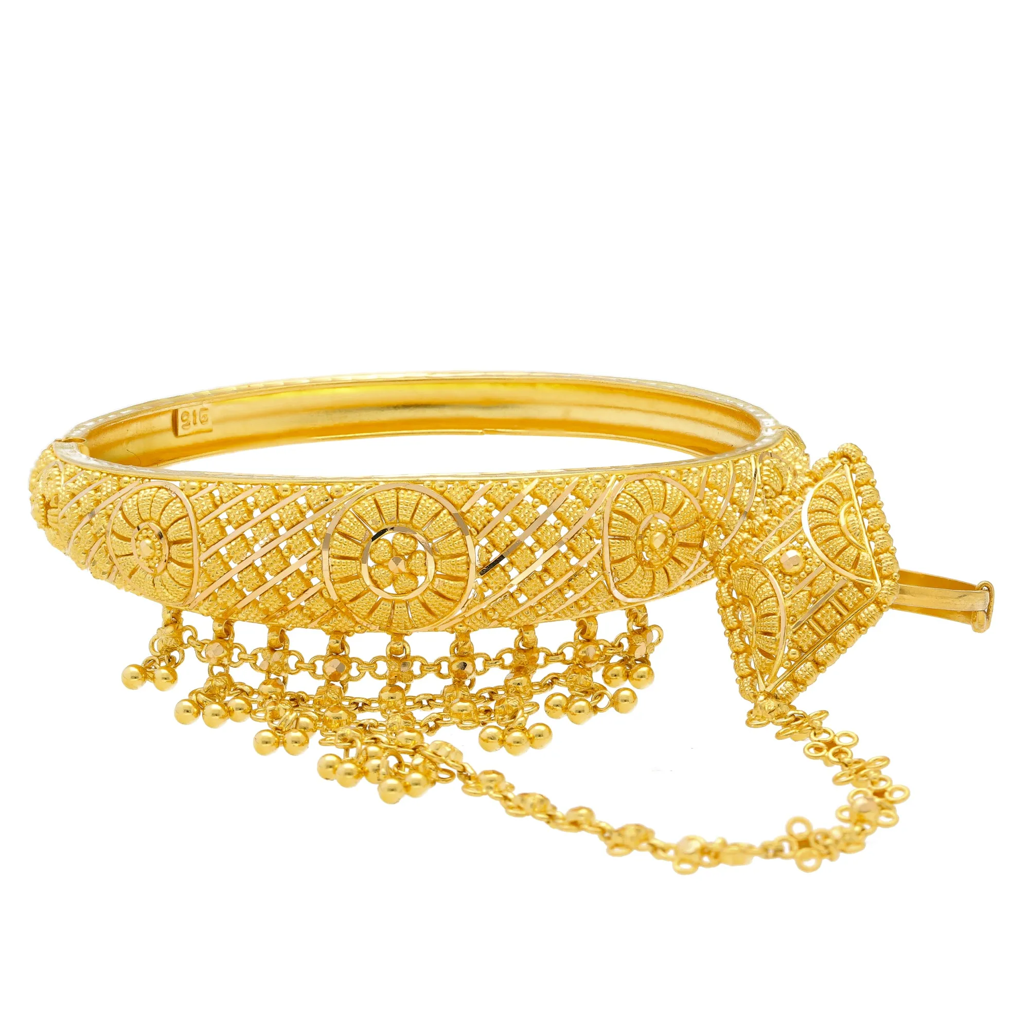 22K Yellow Gold Hand Bangle (56.8gm)