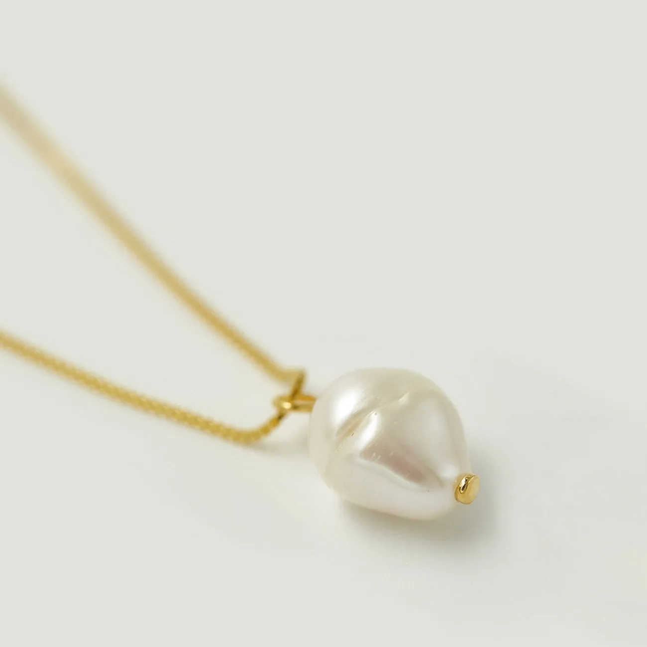 925 LILA PEARL PENDANT NECKLACE GOLD