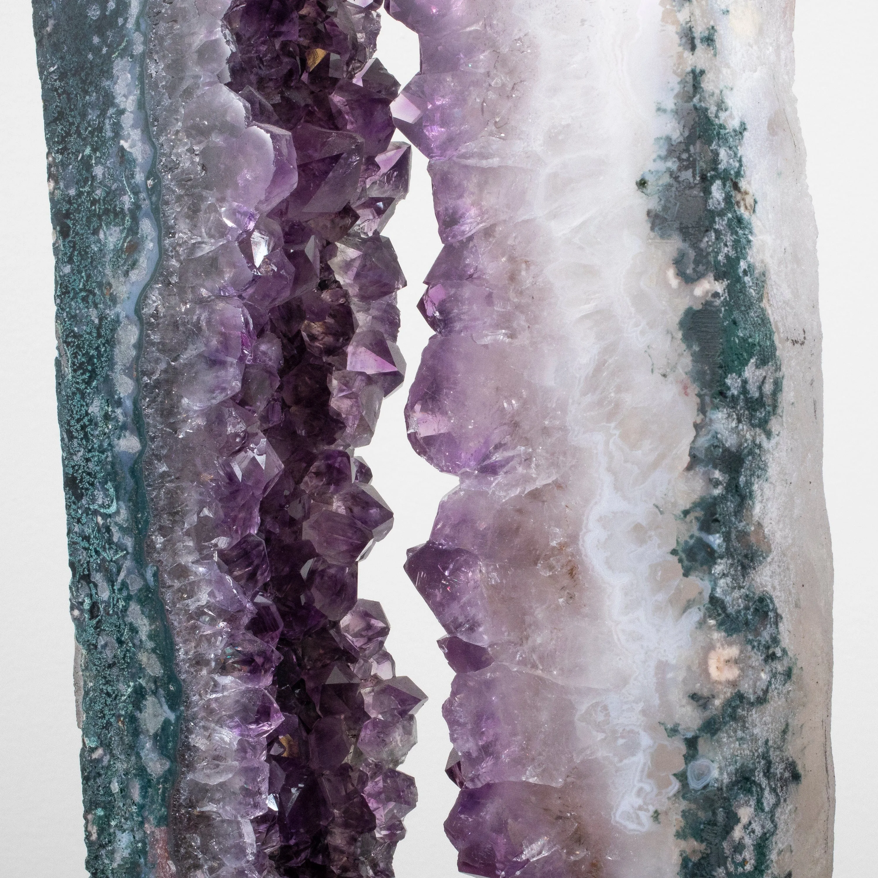 Amethyst Geode Wings from Brazil on Custom Stand- 38 / 39 lbs