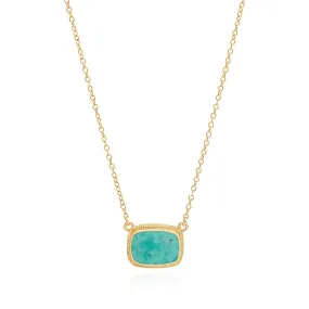 Anna Beck Medium Turquoise Cushion Necklace