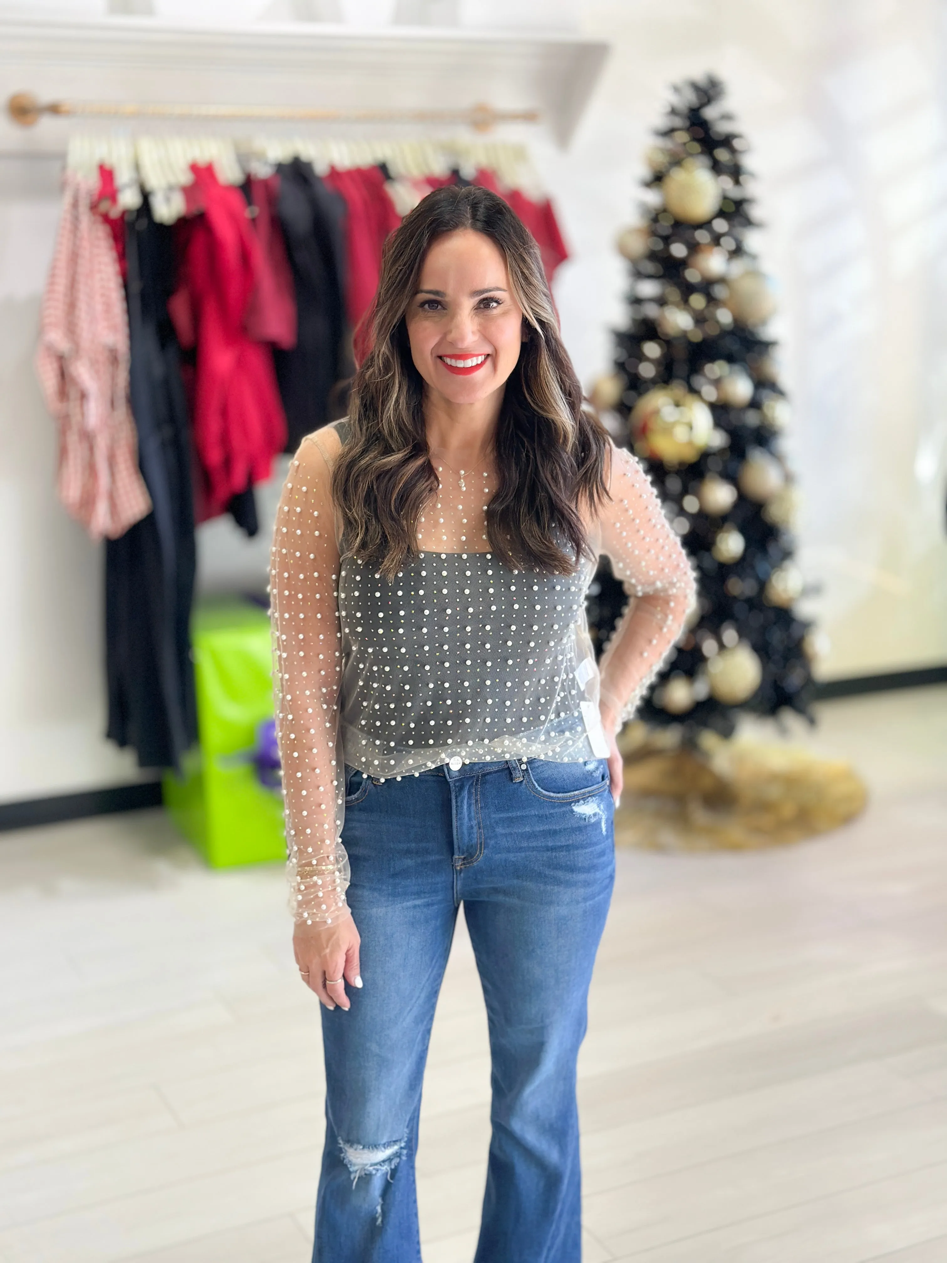 Ariella Embellished Top