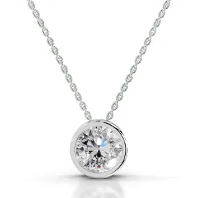 Beyonce Diamond Pendant   (2 Carat) -18K White Gold