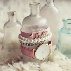 Bohemian Bangles Watch in Pink