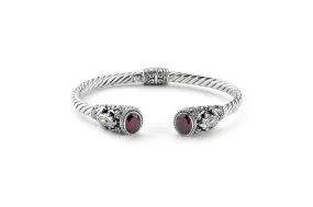 Borneo Bangle- Garnet
