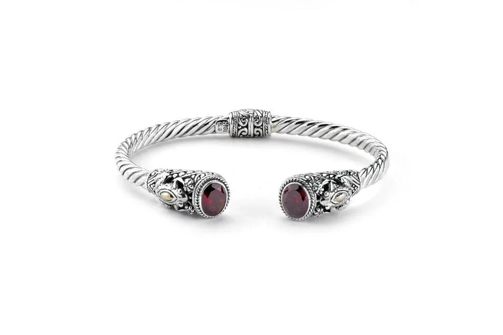 Borneo Bangle- Garnet