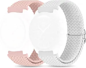 Braided Bands for 20mm Moon watch Watch,Stretchy Nylon Band Compatible with X Moon watch Speedmaster2 Pcs