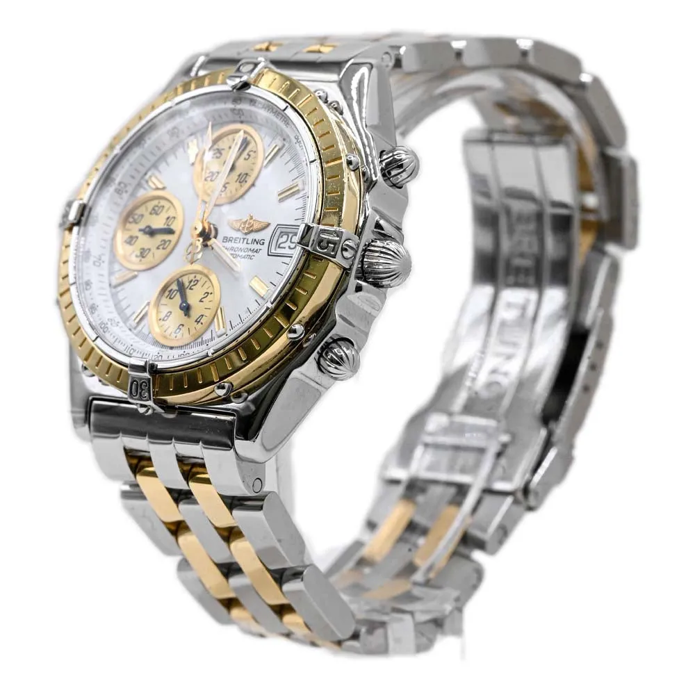 Breitling Mens Chronomat 40mm Two Tone Yellow gold Watch Reference: D13050.1