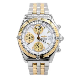 Breitling Mens Chronomat 40mm Two Tone Yellow gold Watch Reference: D13050.1