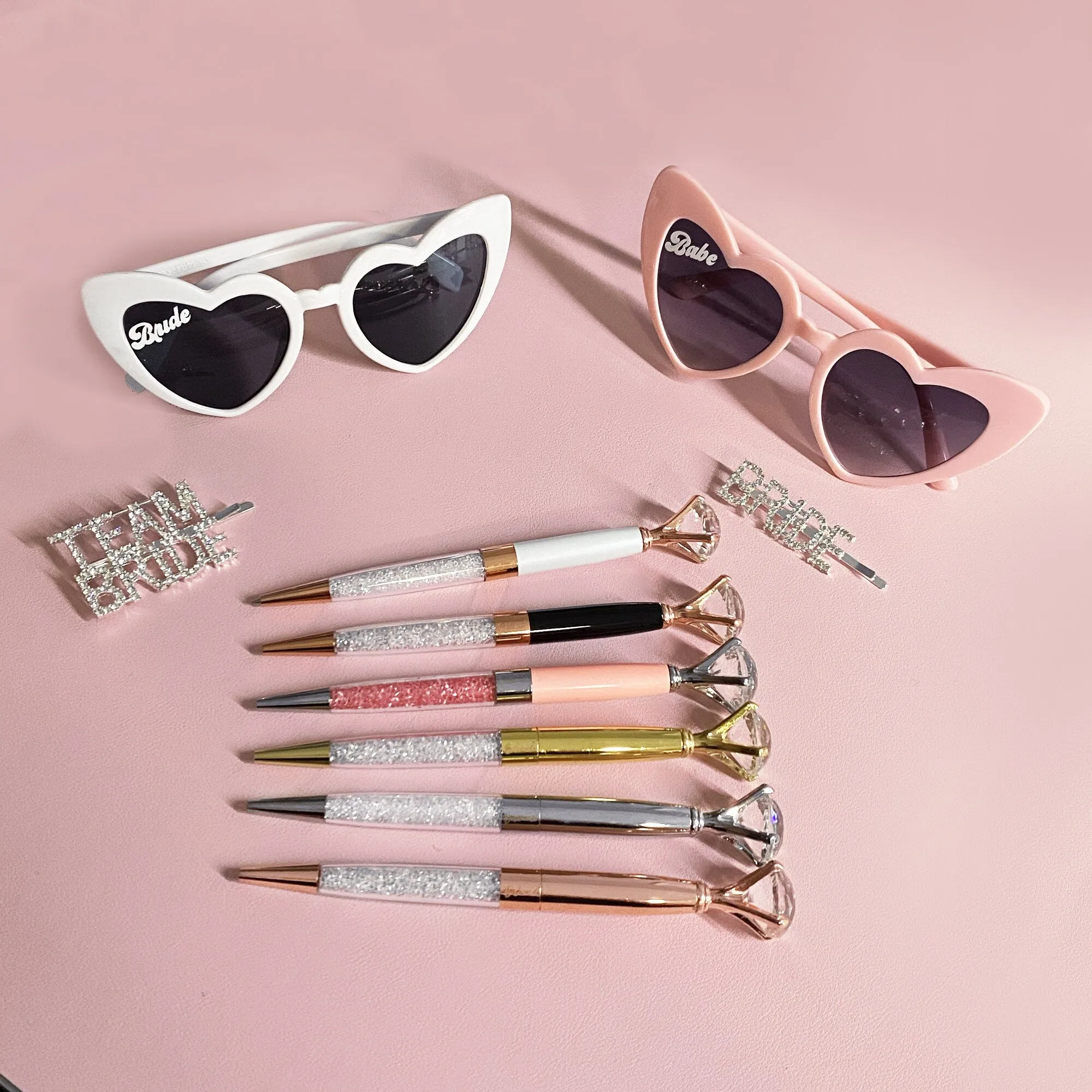 Bride and Babe Heart Sunglasses