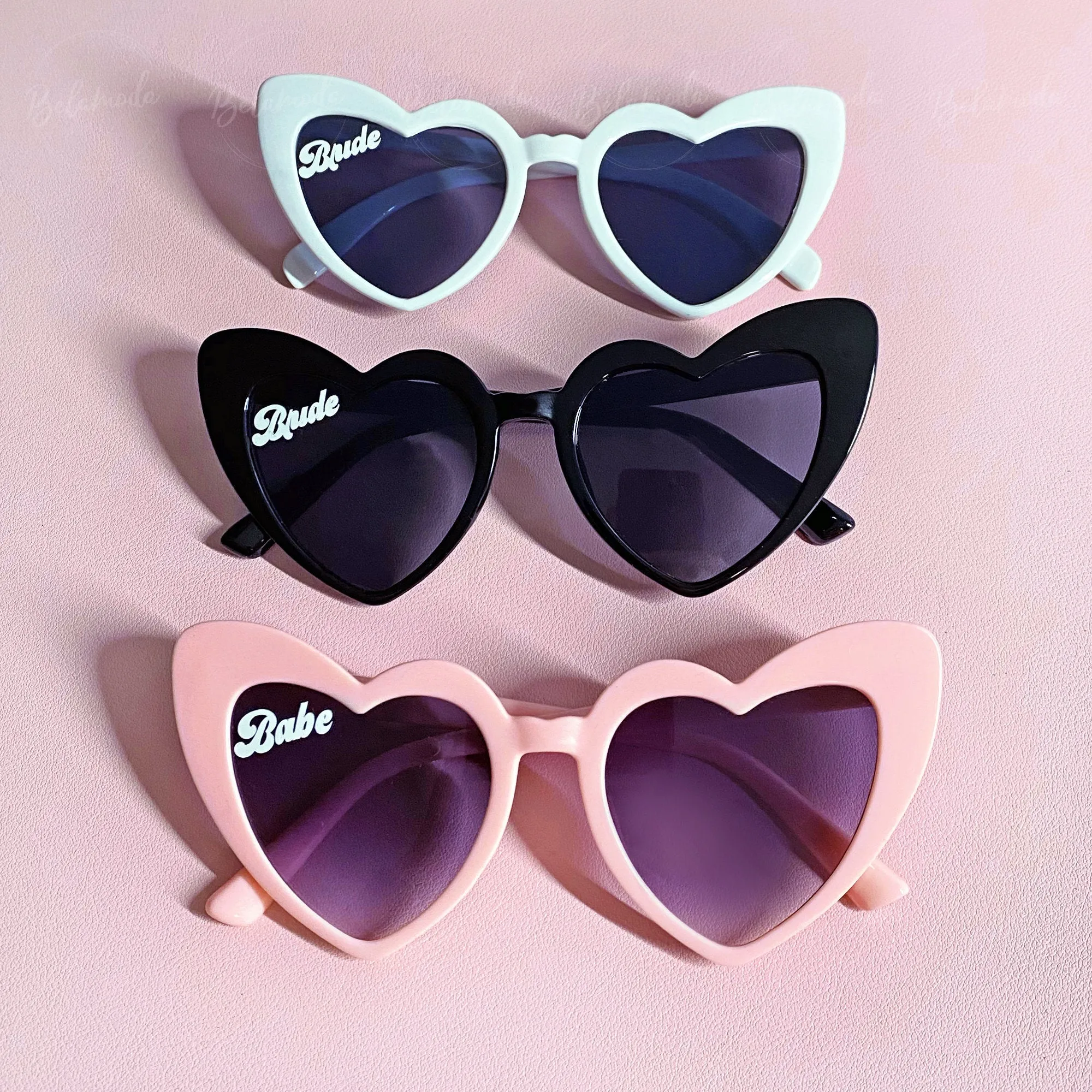 Bride and Babe Heart Sunglasses