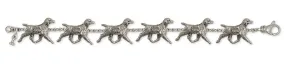 Brittany Dog Bracelet Handmade Sterling Silver Dog Jewelry BR6-BR