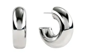 Bubble Hoops in Silver
