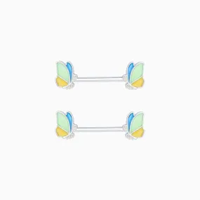 Butterfly Nipple Rings