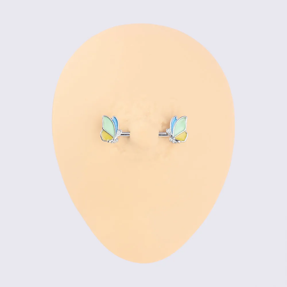 Butterfly Nipple Rings