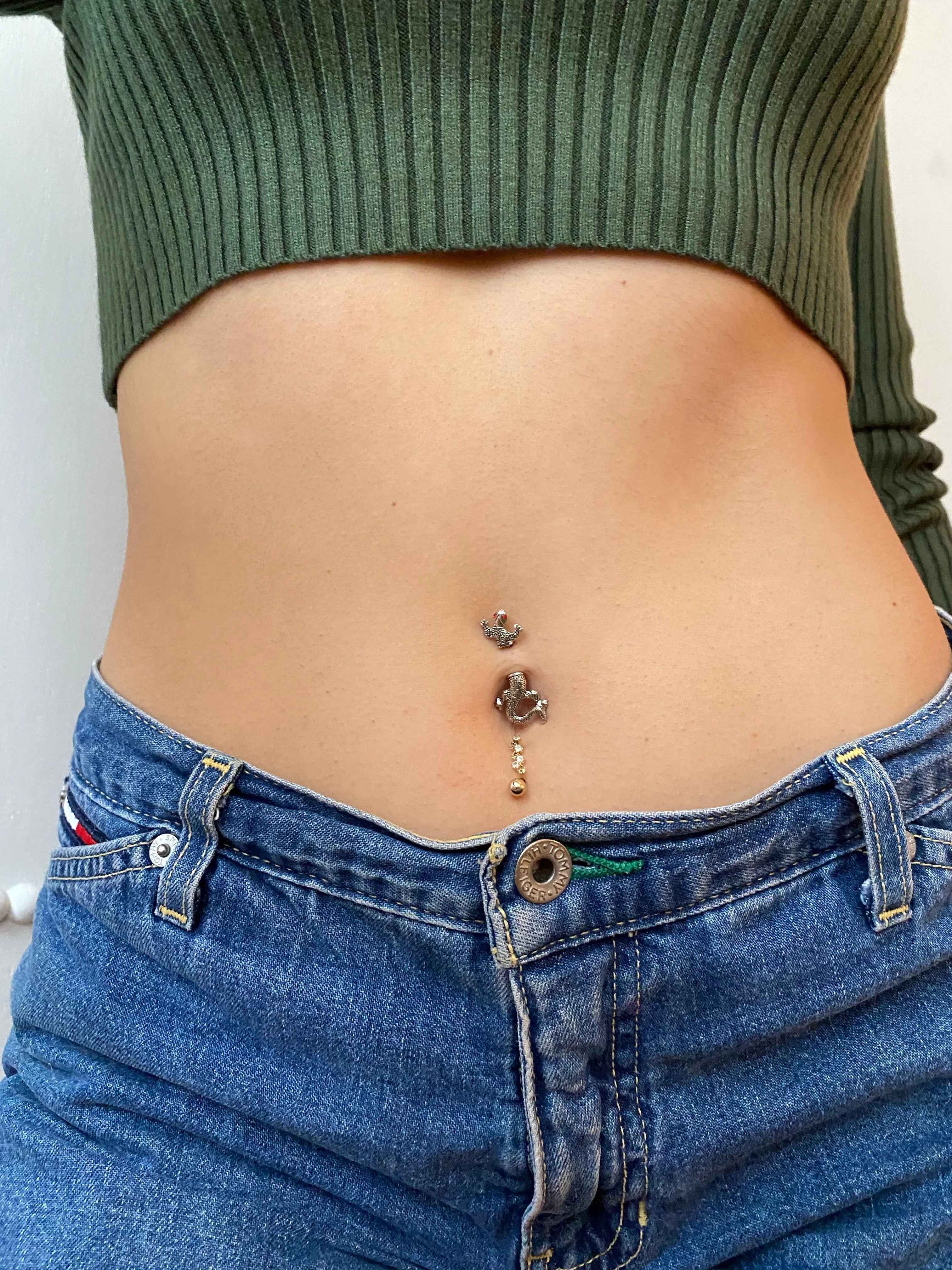 Chameleon Belly Ring