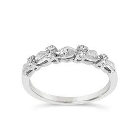Clara by Martin Binder Diamond Stacking Leaf Band (0.08 ct. tw.)
