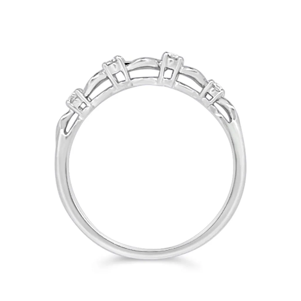Clara by Martin Binder Diamond Stacking Leaf Band (0.08 ct. tw.)
