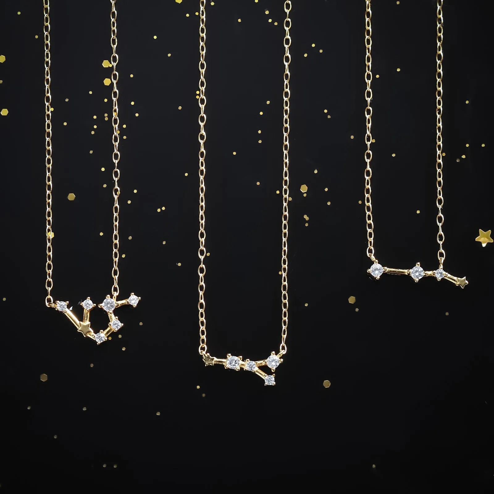Constellation Silver Necklace - Aquarius