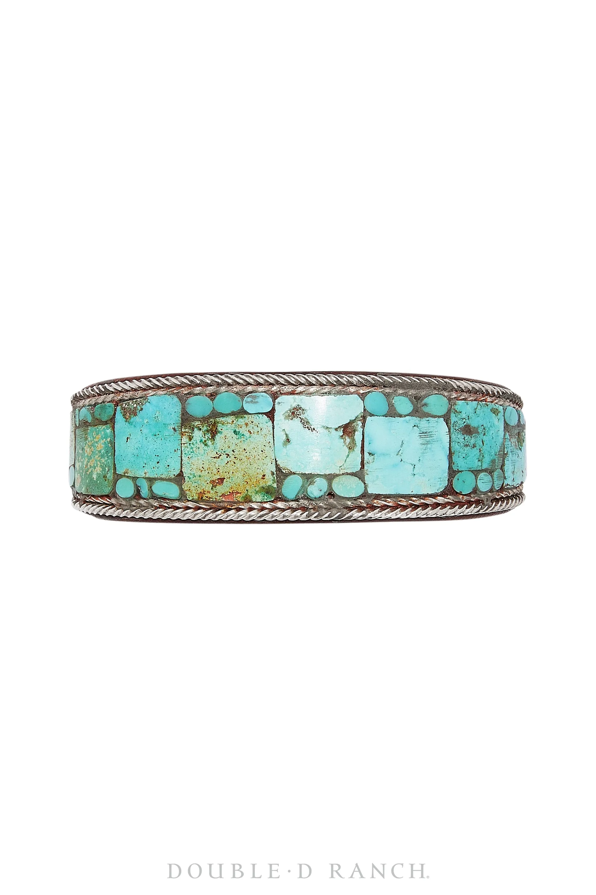 Cuff, Inlay, Turquoise, Leather Lined, Artisan, Charlie Favour, Contemporary, 3059C