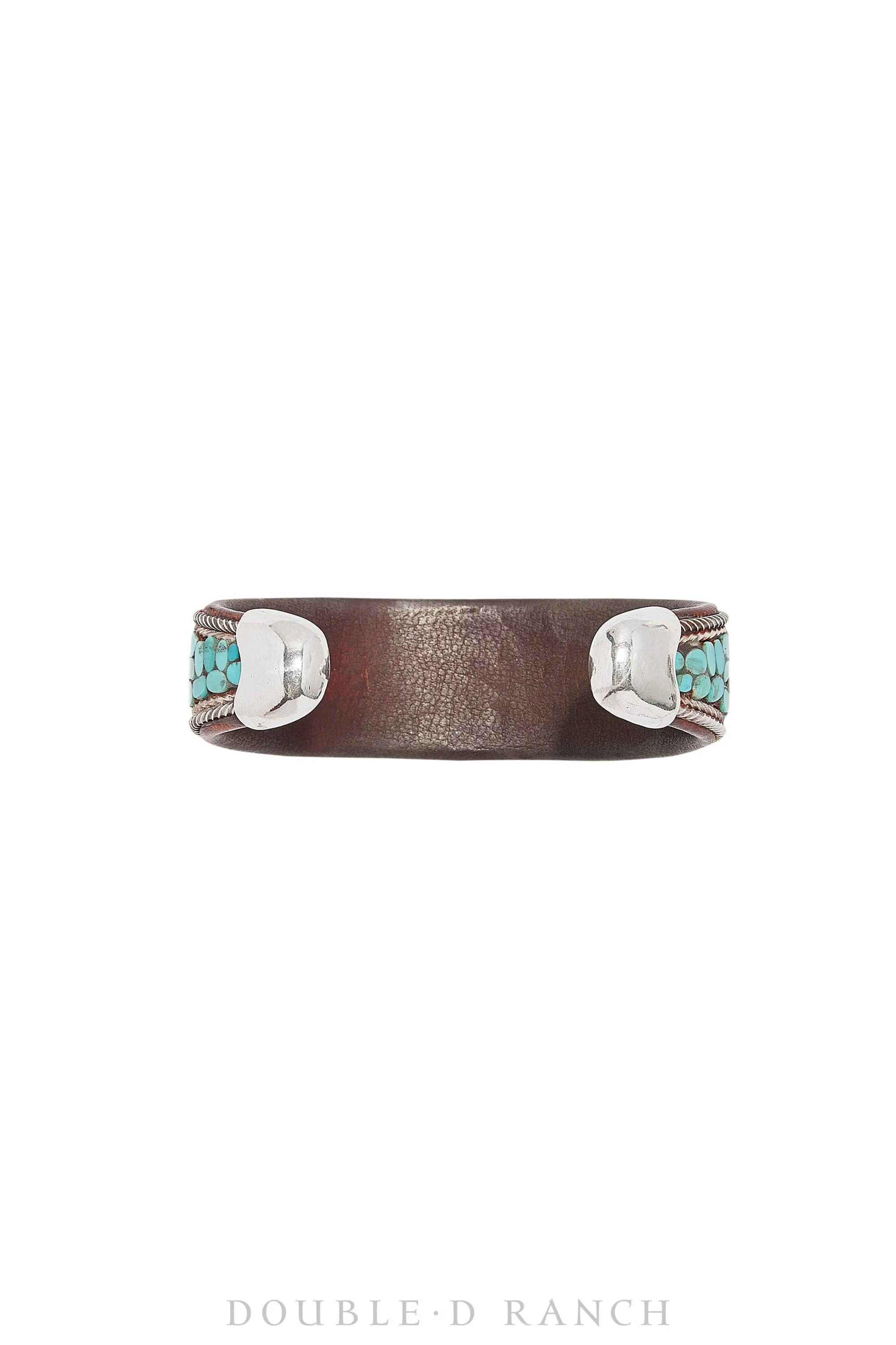 Cuff, Inlay, Turquoise, Leather Lined, Artisan, Charlie Favour, Contemporary, 3059C