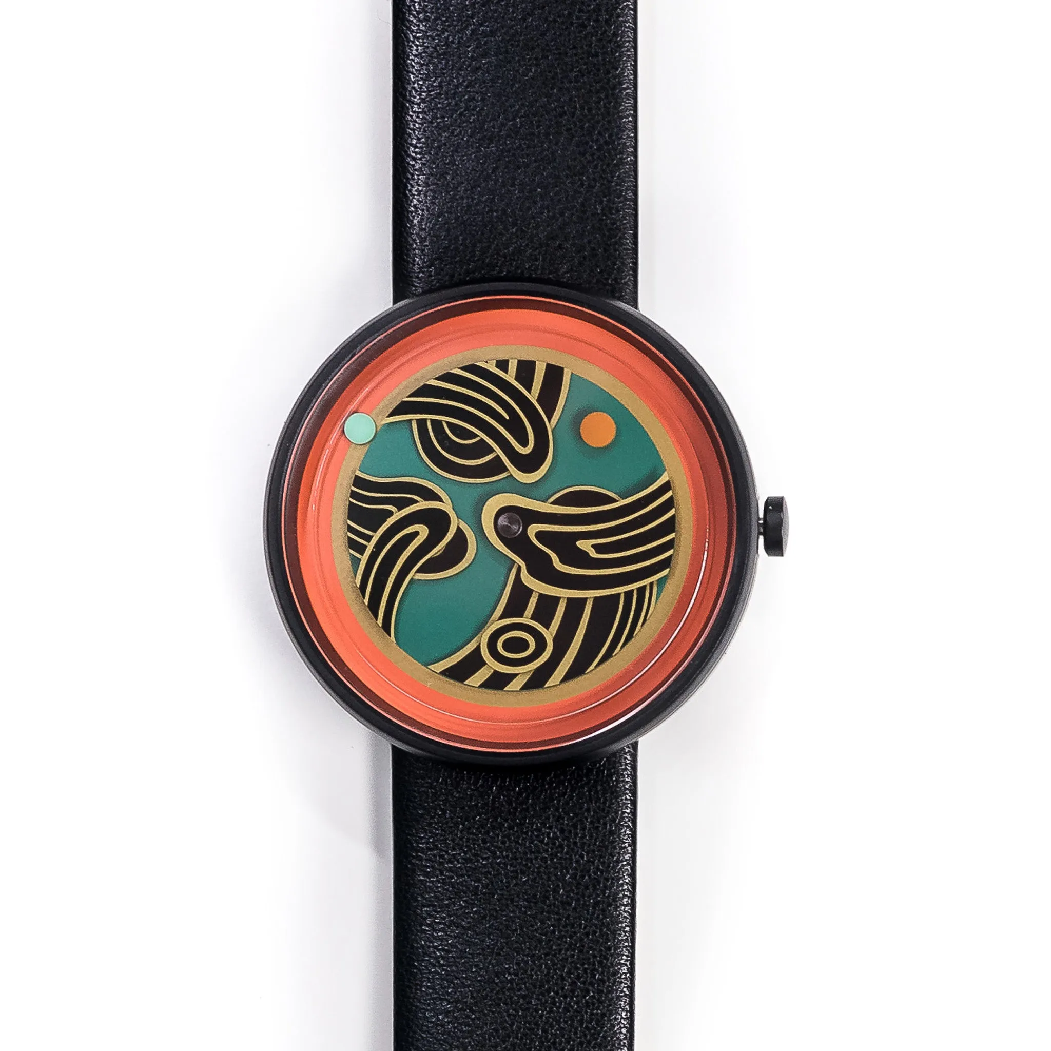 Elegant Dancheong-Inspired Timepiece with Intricate Korean Patterns