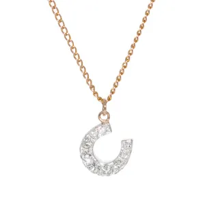 Diamond Horse Shoe Pendant