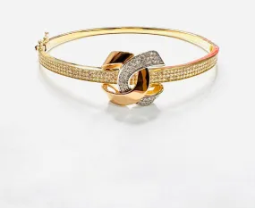 Double C Studded Bangle 18K Gold - SOLD OUT -