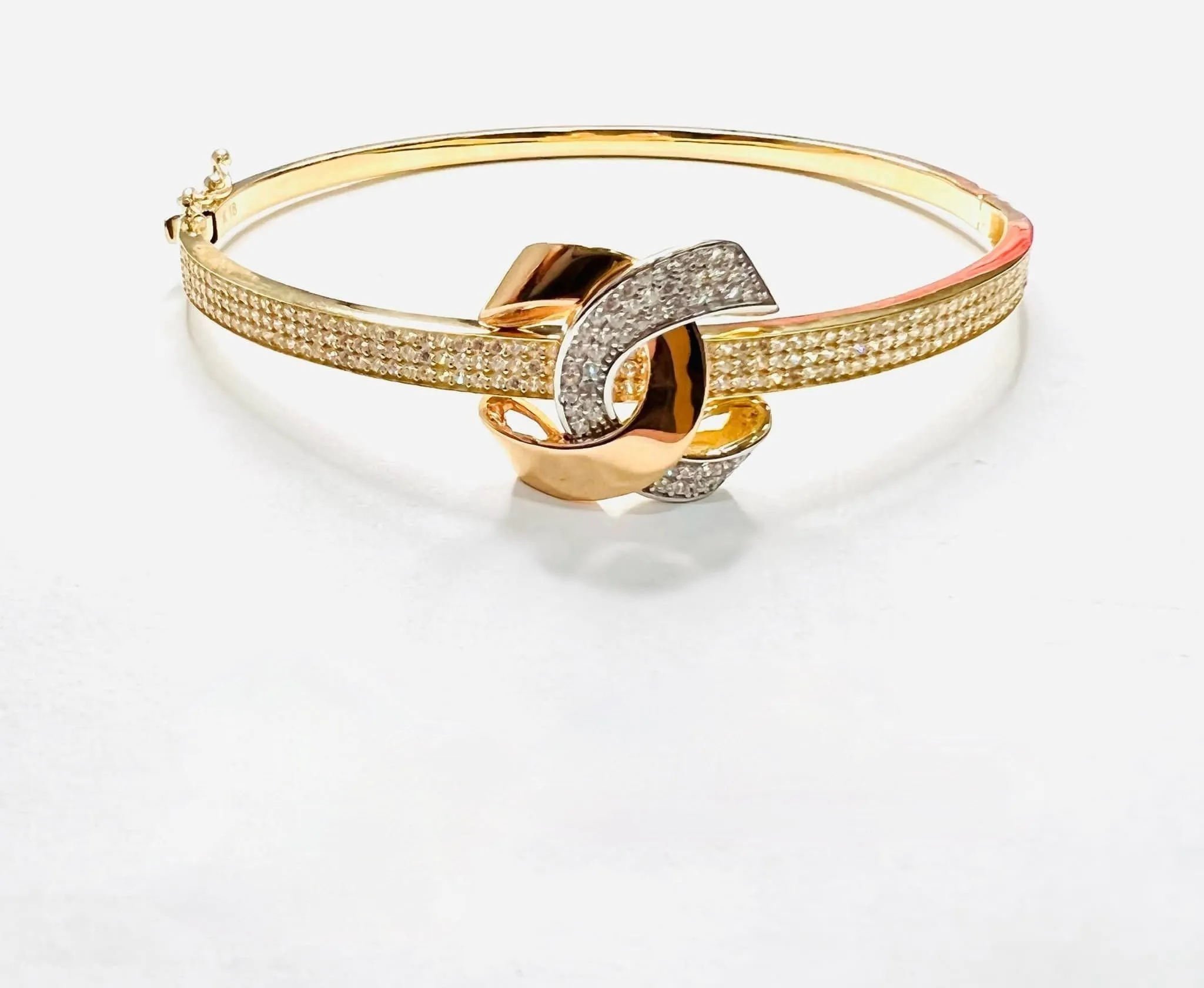 Double C Studded Bangle 18K Gold - SOLD OUT -