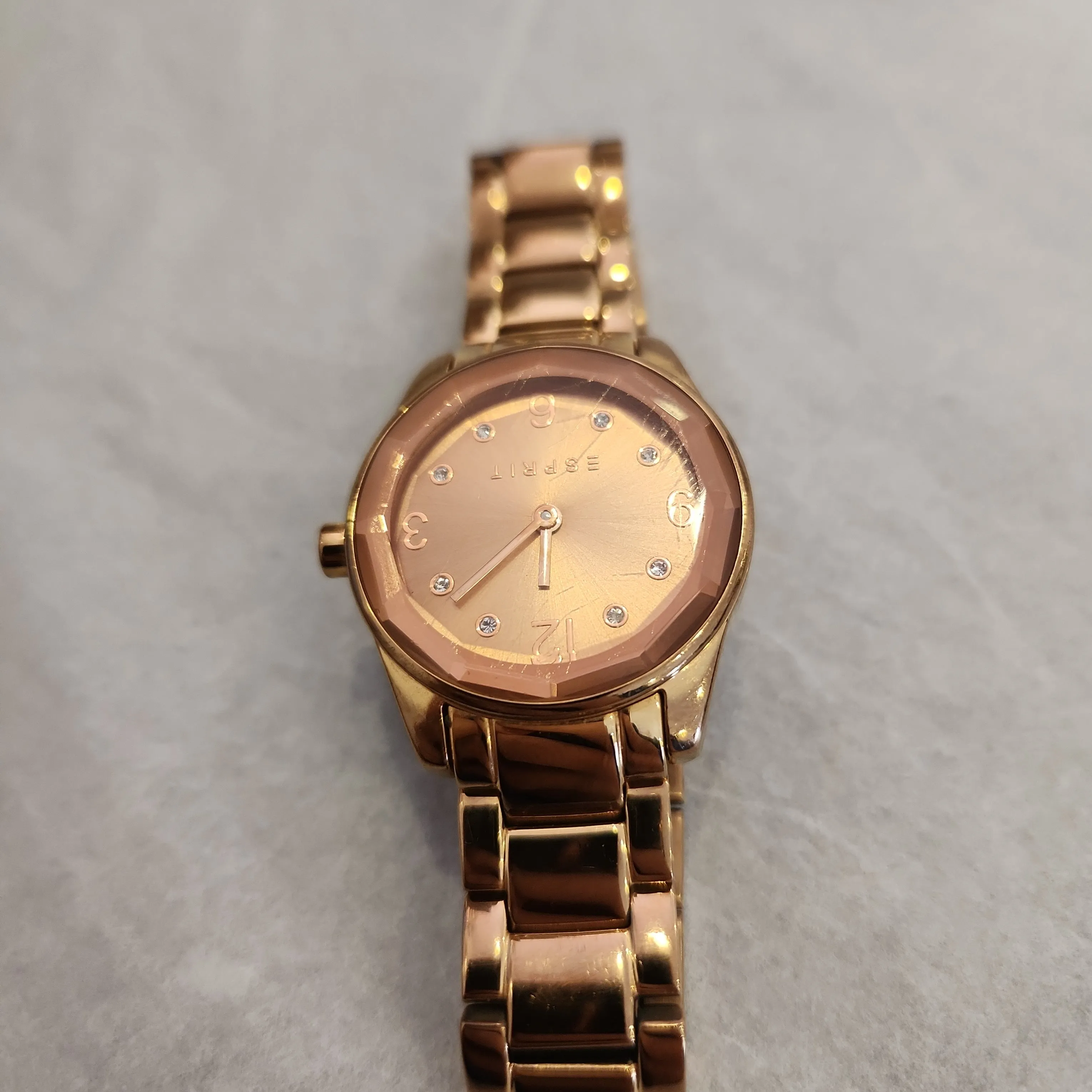 Esprit Gold Tone Stainless Steel Watch | Pre Loved |