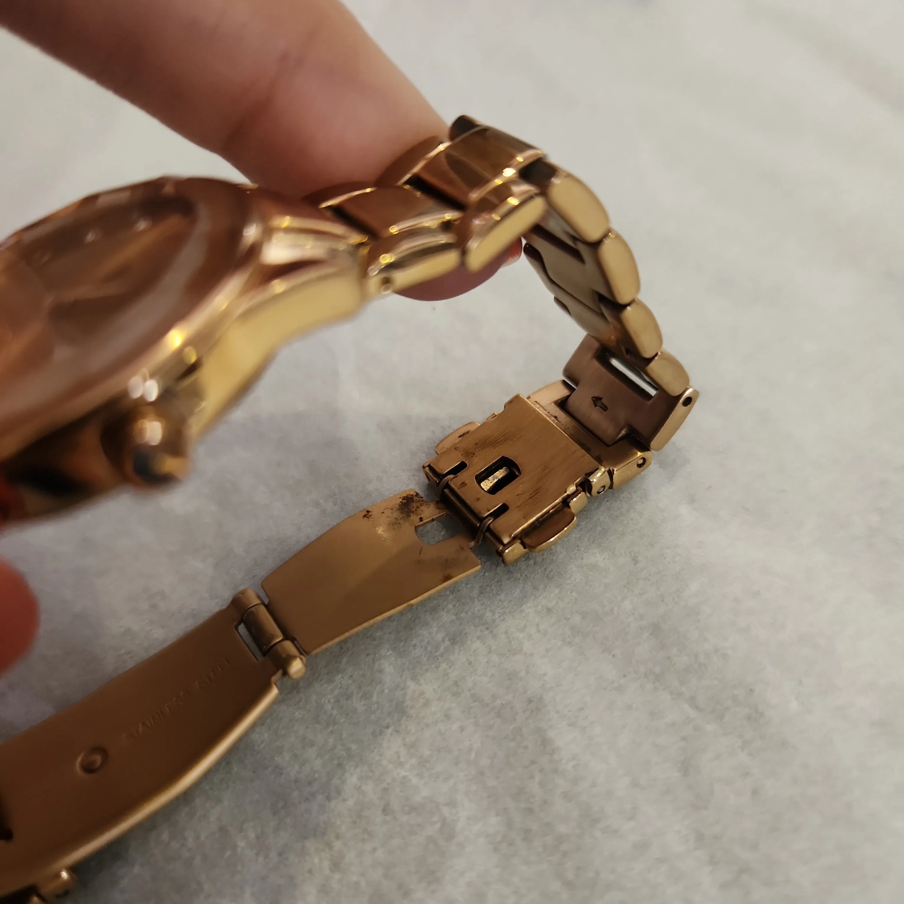 Esprit Gold Tone Stainless Steel Watch | Pre Loved |