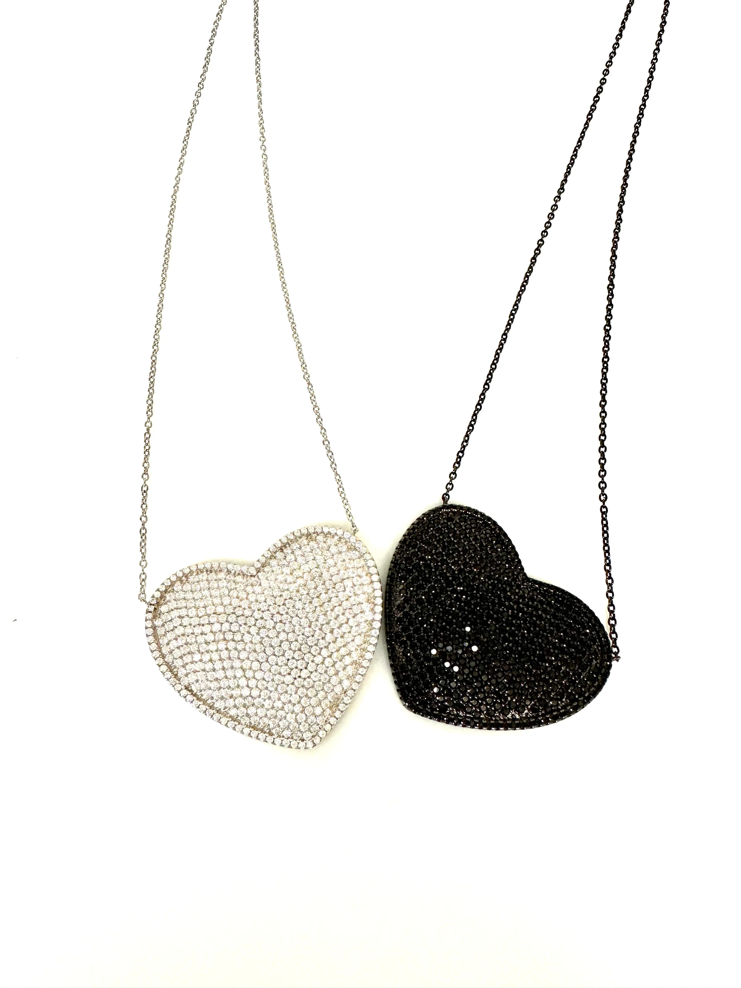 Full Heart Pave Necklace