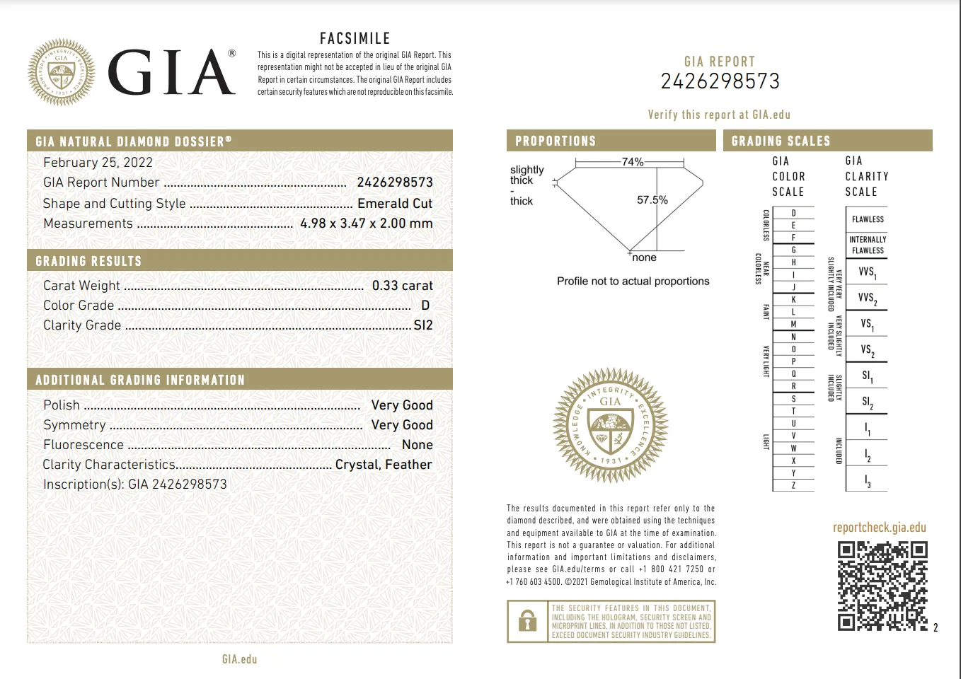 GIA Certified Emerald Cut Beaded Diamond Ring