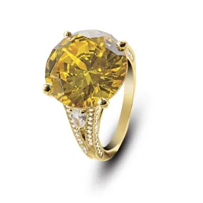 Golden Sun-Drop Ring