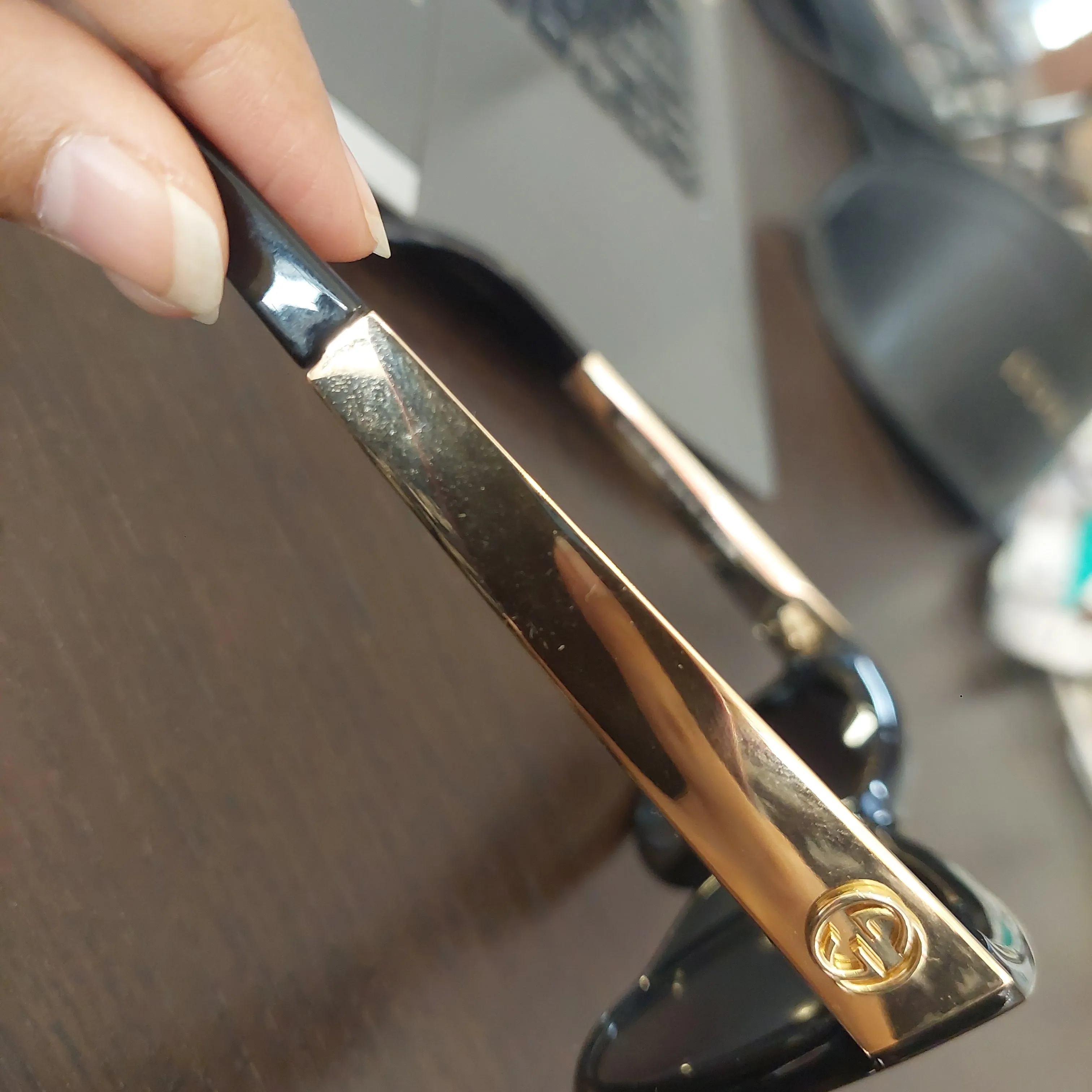 Gucci Black & Gold GG379/N/S Sunglasses | Gently Used |