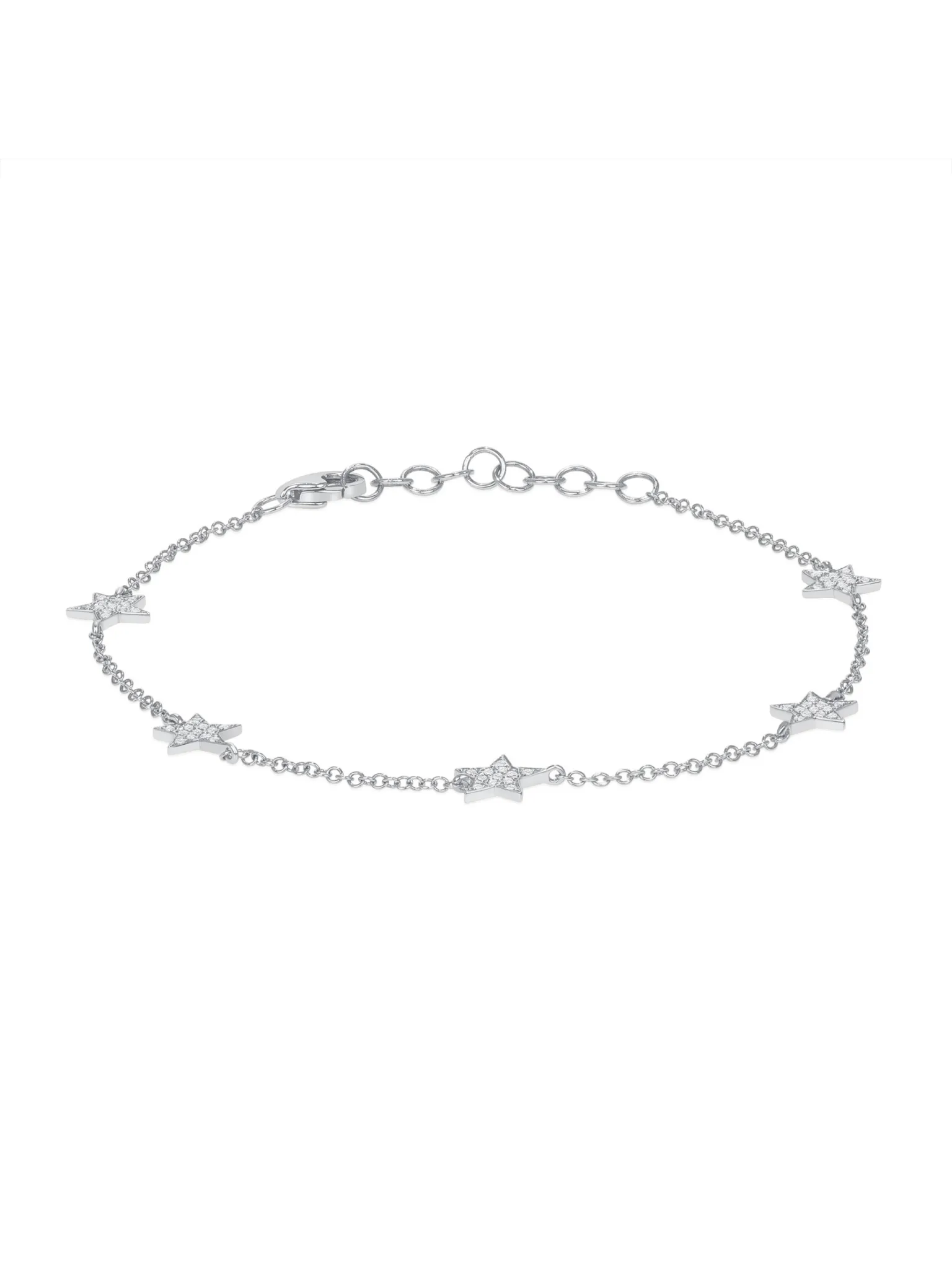 Hallie Diamond Star Bracelet 14K