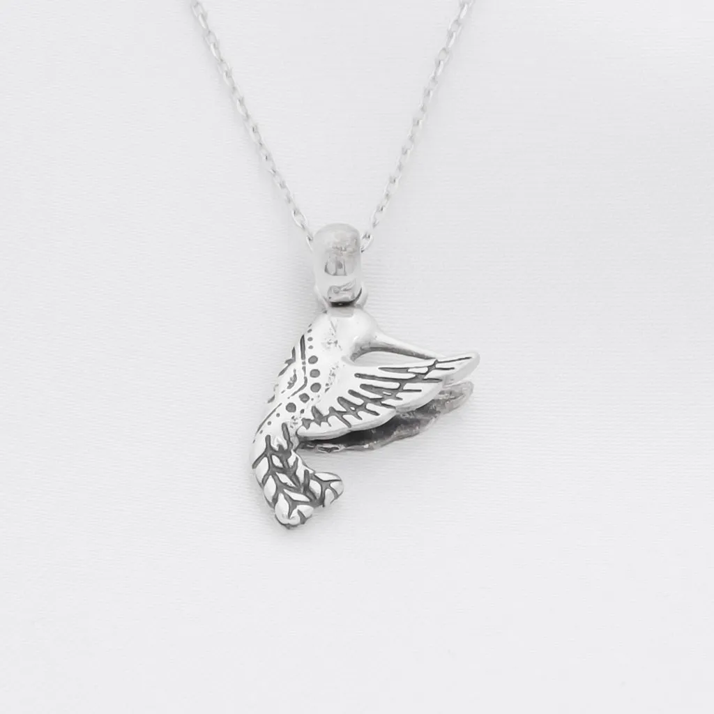 Hummingbird Sterling Silver Necklace