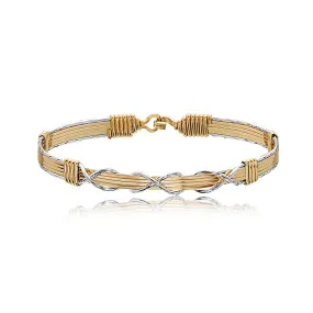 I Love You Forever 14K Artist Wire and Silver Bracelet