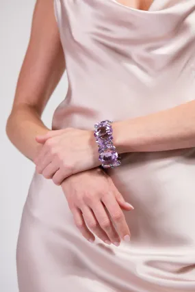 Isla Stretch Stone Bracelet - Lavender