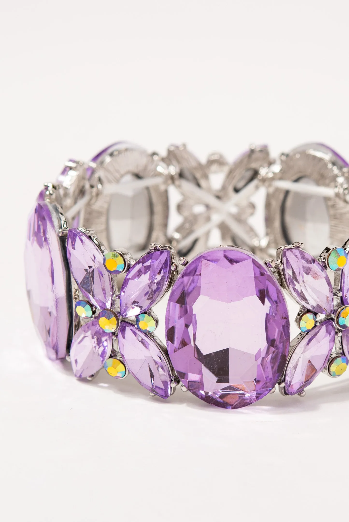 Isla Stretch Stone Bracelet - Lavender