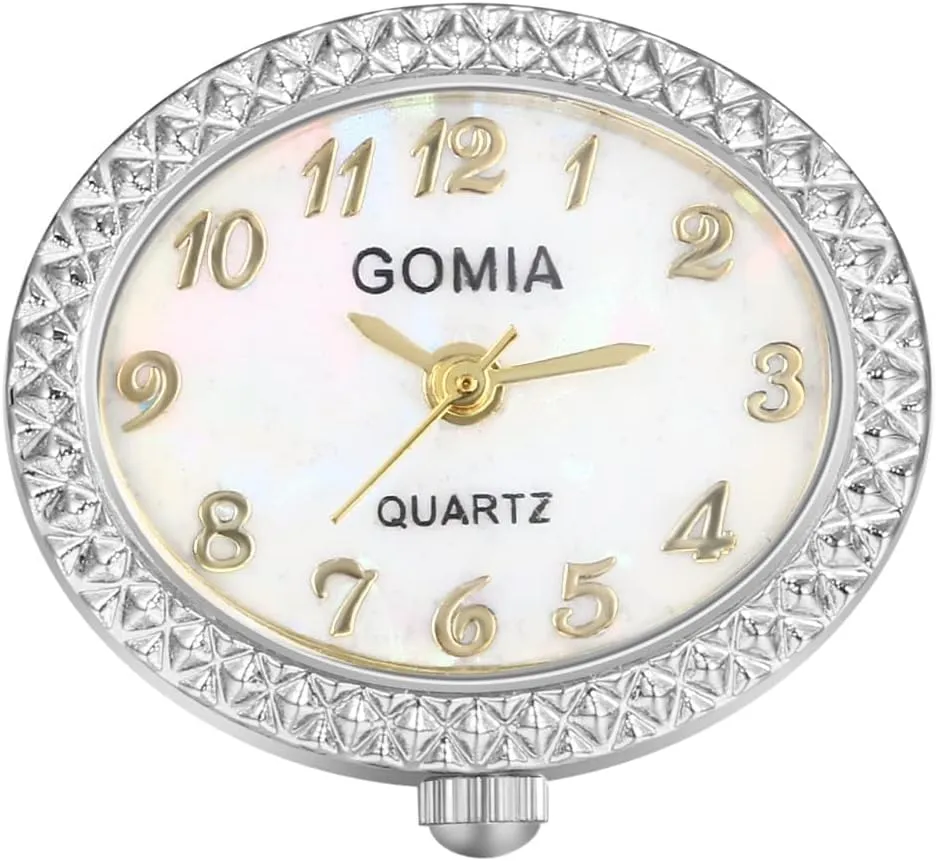 JewelryWe Novelty Finger Watch Classic Round Colorful Dial Quartz Watch Rings Adjustable Open Ring Watch