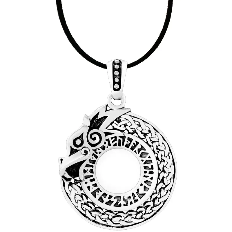 Jormungand Necklace - Sterling Silver