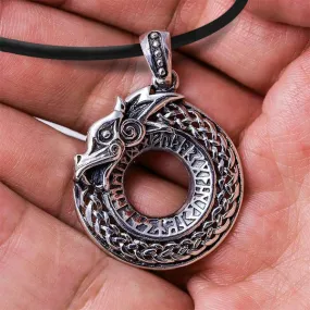 Jormungand Necklace - Sterling Silver