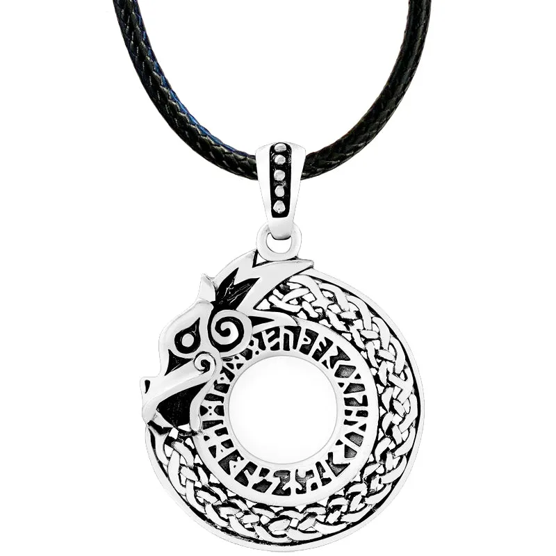 Jormungand Necklace - Sterling Silver