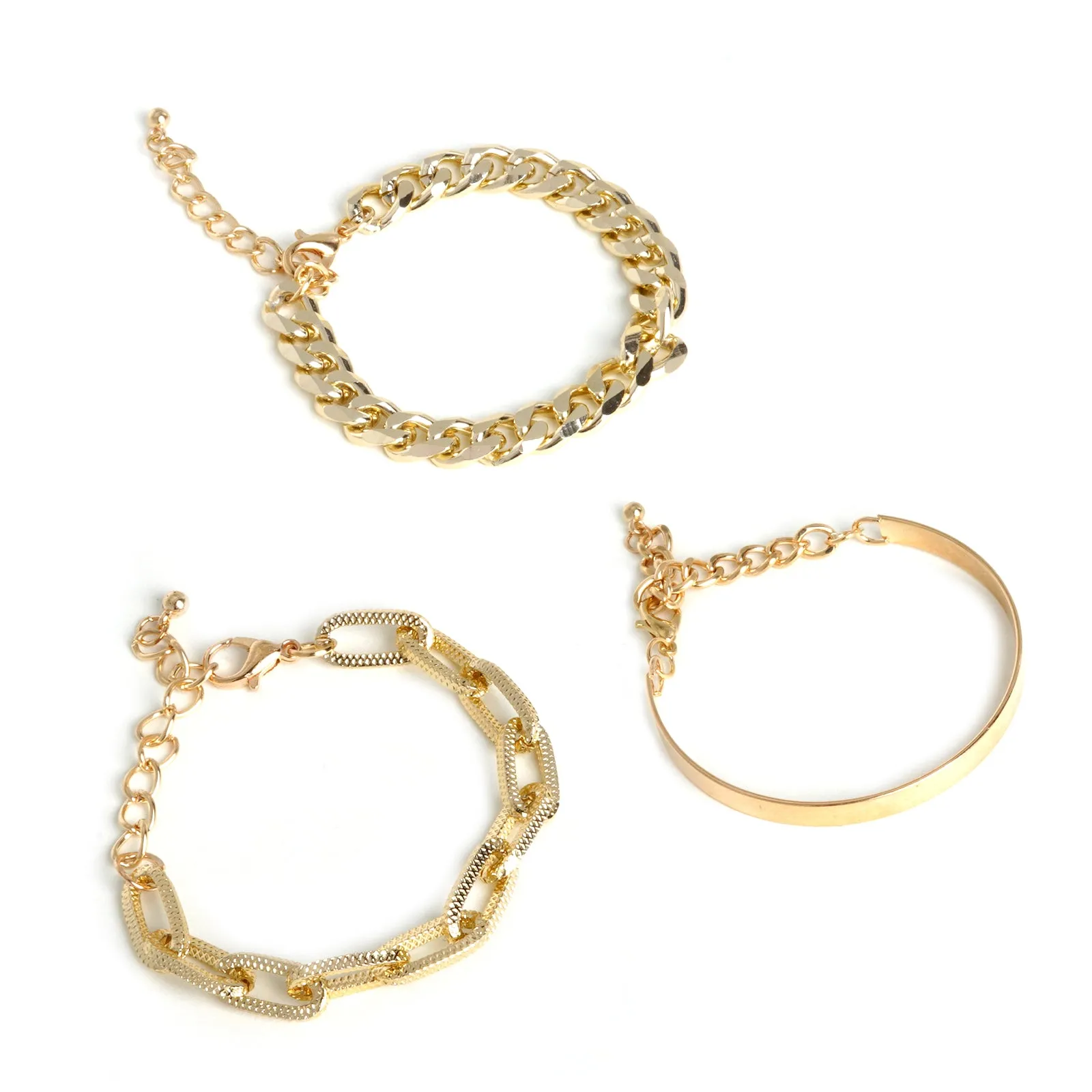 Leia Gold Watch Bracelet Stack