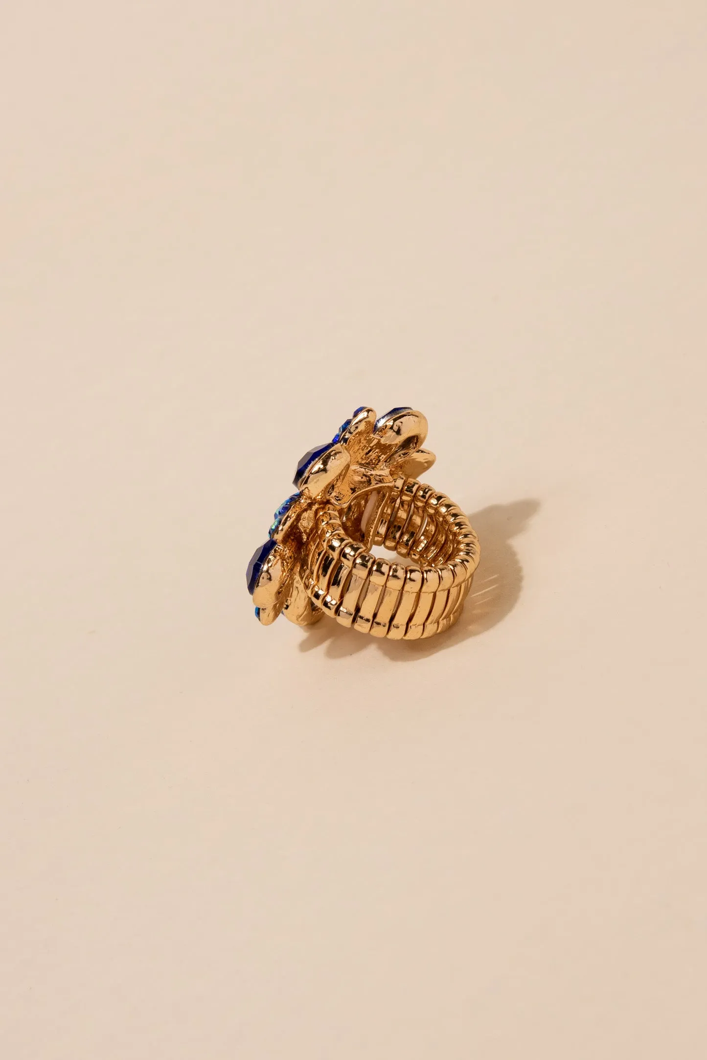 Lilith Teardrop Flower Stone Ring