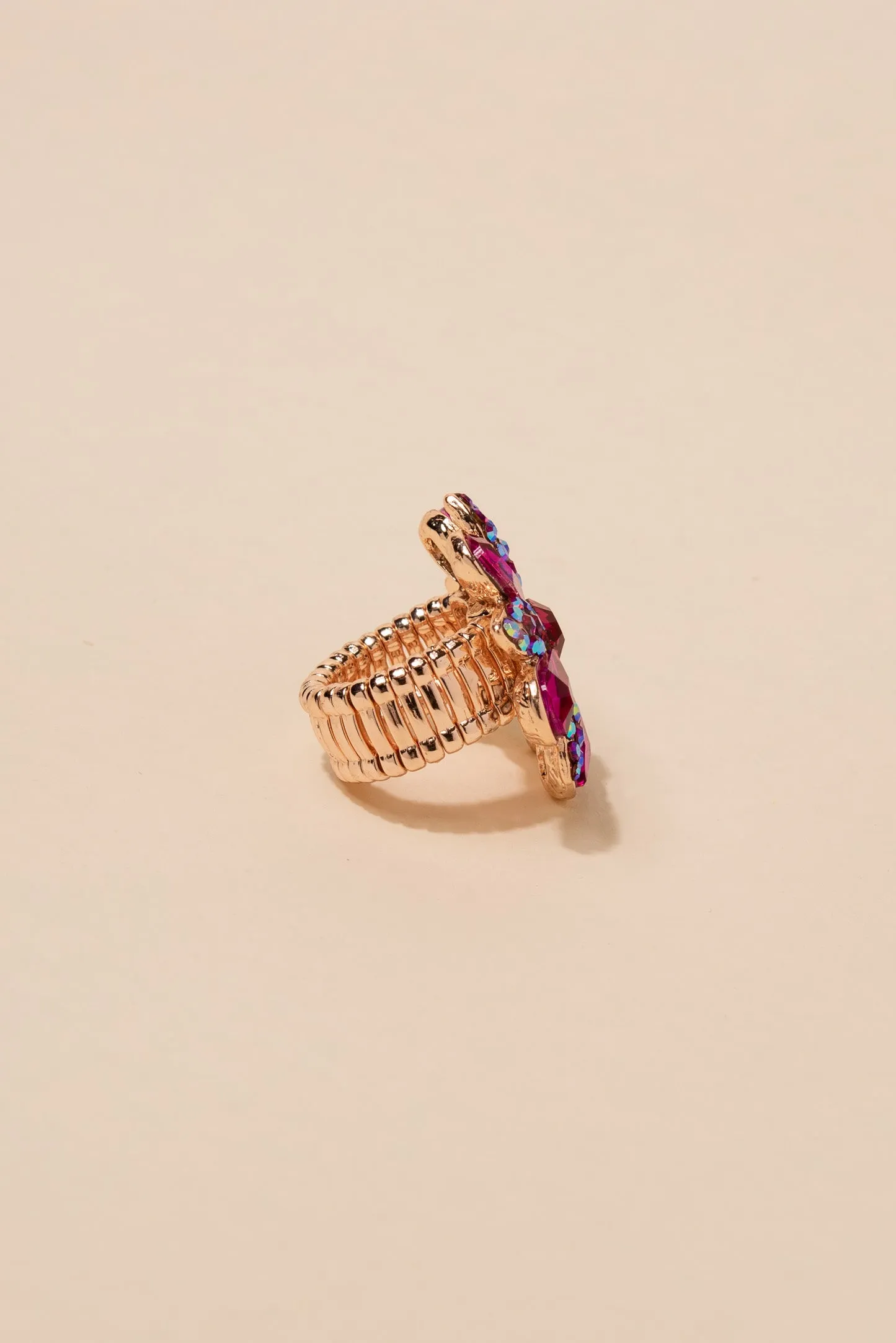 Lilith Teardrop Flower Stone Ring