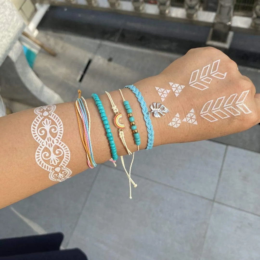 Long tiantian Cute String Bracelets for Women Trendy Summer Stuff Boho Friendship Bracelets Waterproof 4ocean Bracelets Outfits Adjustable Wave Surfer Beach Bracelets Stocking Stuffers